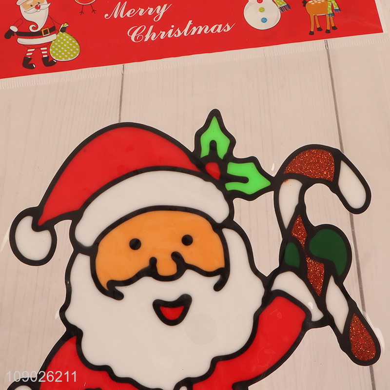 Online Wholesale PVC Christmas Window Clings Reusable Cartoon Window Decals