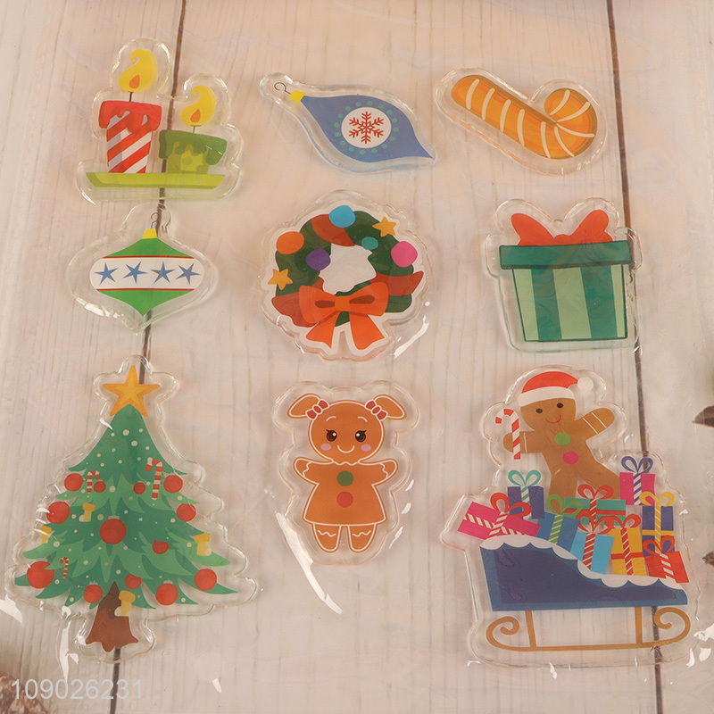 Factory Price PVC Christmas Window Clings Xmas Window Decals for Kids