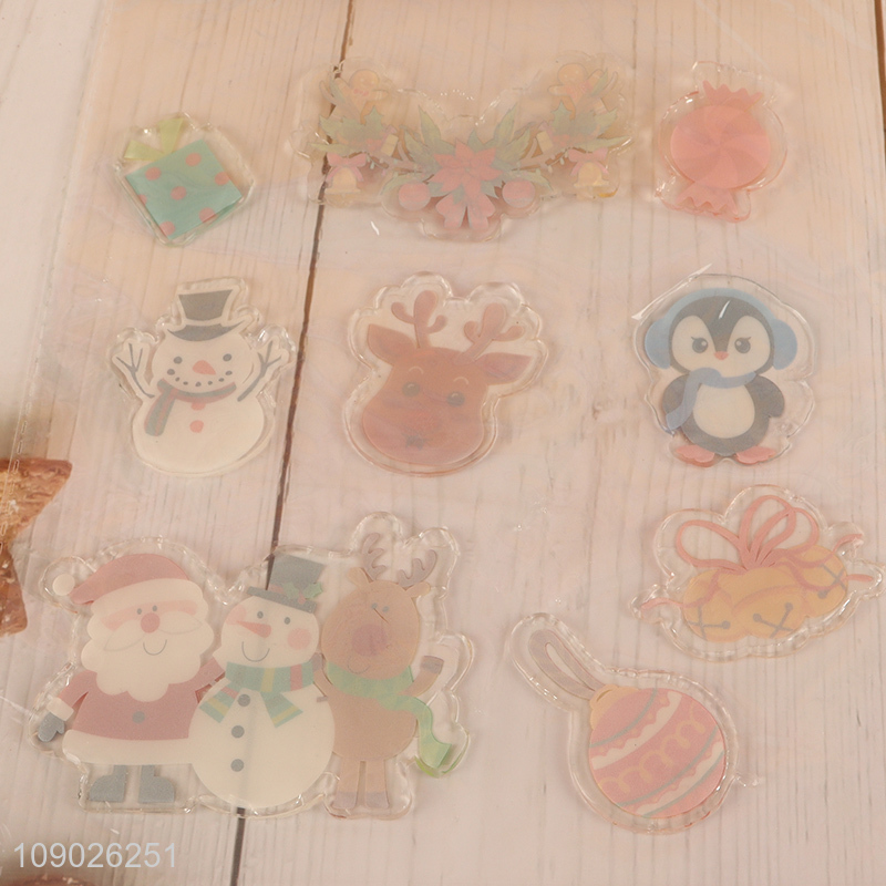 High Quality PVC Christmas Window Clings Thick Reusable Window Stickers