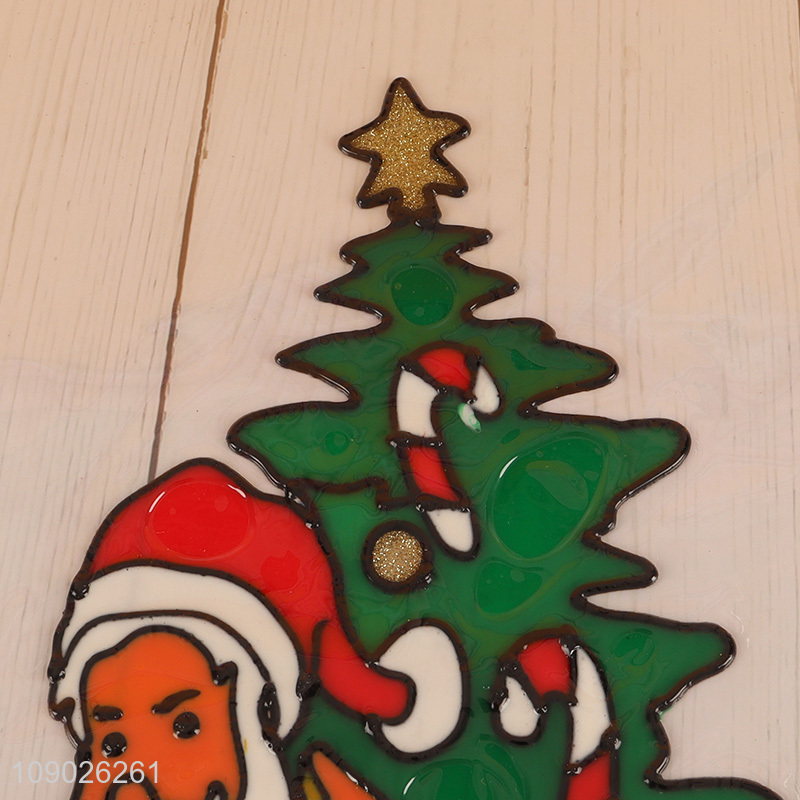 Hot Selling PVC Christmas Window Stickers Cute Cartoon Window Clings