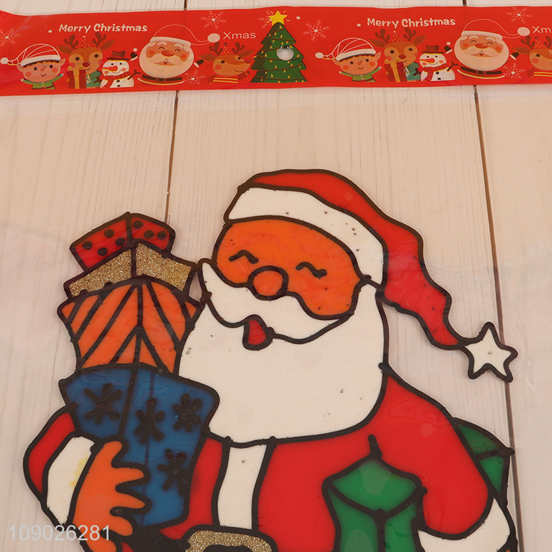 Online Wholesale PVC Christmas Window Clings Reusable Window Decals Stickers