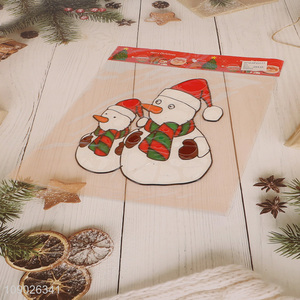 Good Quality PVC Christmas Window Clings Reusable Cartoon Window Decals