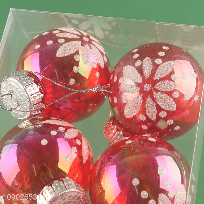 Hot selling multicolor round Christmas hanging decoration Christmas ball set