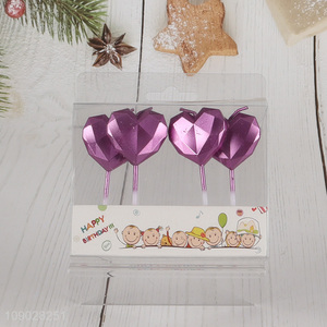 Popular products heart shape decorative birthday cake candle party candle