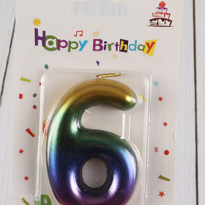 Factory price birthday cake candle number candle cupcake candle for sale