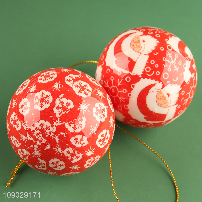 Popular products round Christmas tree hanging ornaments Christmas ball for sale