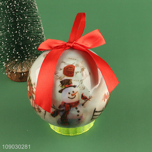 Good selling snowman pattern decorative Christmas tree hanging ornaments Christmas ball