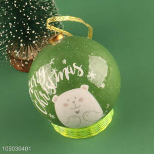 Best quality green Christmas decoration Christmas tree hanging ornaments Christmas ball