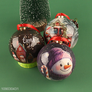 Top selling round Christmas ball Christmas tree hanging ornaments wholesale