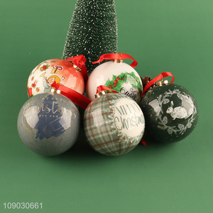 Top sale round Christmas tree hanging ornaments decoration Christmas ball