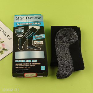 Good quality elastic promotes circulation minmize swelling discomfort compression socks