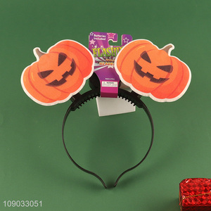 New product pumpkin series light up hair hoop headband for Halloween decoration