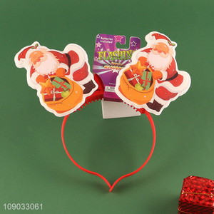 Top products Santa claus red hair hoop hair accessories for Christmas party supplies