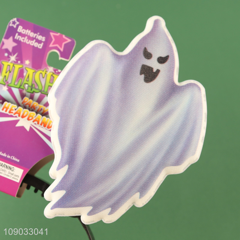 Hot items ghost shape light up hair hoop hair accessories for Halloween party supplies