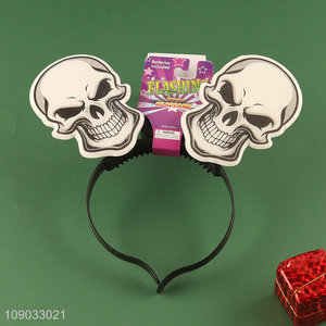 High quality Halloween party supplies skull hair hoop headband for sale