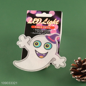 Factory wholesale ghost shape Halloween decoration fiber optic led lights