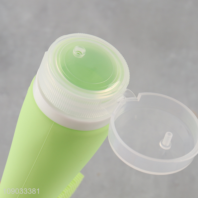 China factory multicolor portable silicone bottle squeeze bottle shampoo bottle