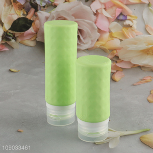 Top quality portable travel silicone squeeze shampoo bottle lotion bottle for sale