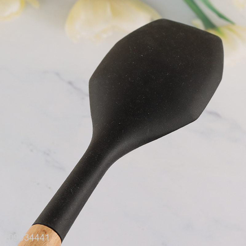 Good price black silicone non-stick kitchen utensils cooking spatula