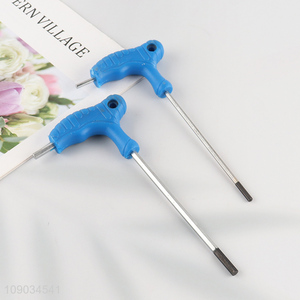 Factory price professional hand tool T shape handle hex Allen key wrench