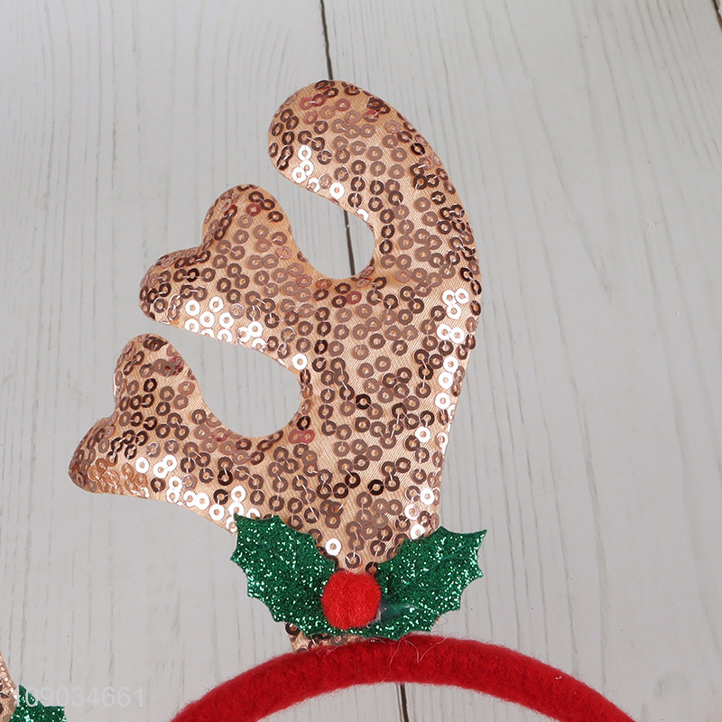 Good Quality Christmas Reindeer Hair Hoop Christmas Headband Hair Accessories