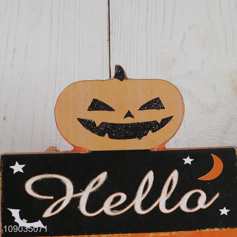 High Quality Halloween Wooden Table Signs for Halloween Tabletop Decoration