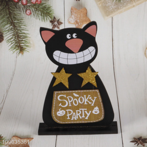 New Arrival Halloween Wooden Table Decorations Ornaments Wooden Table Centerpieces