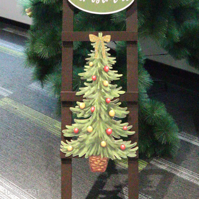 High Quality Novelty Christmas Climbing Ladder Wooden Christmas Ornaments