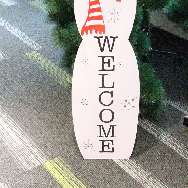 New Arrival Christmas Welcome Sign Christmas Outdoor Wooden Decorations