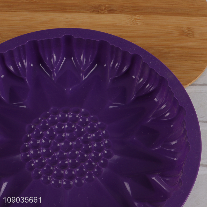 High Quality Silicone Sunflower Cake Molds Reusable Non-Stick Cake Pans