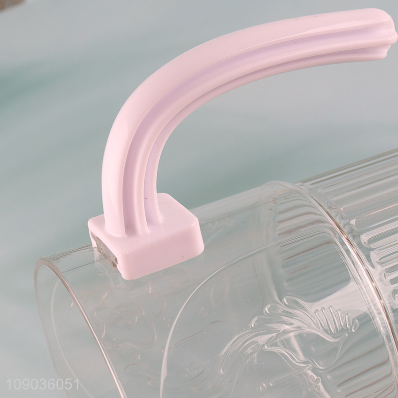 China products clear plastic water cup drinking cup with handle