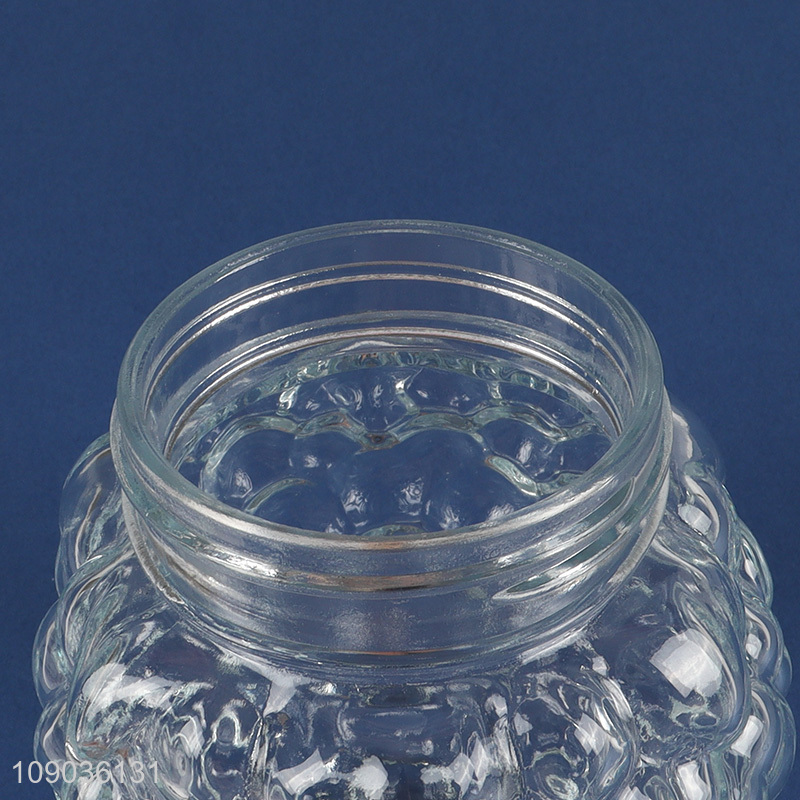 Good Quality Airtight Jam Container Glass Food Storage Jar with Aluminum Lid