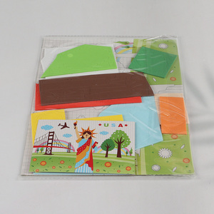 New Product 3D EVA Foam Sticker Puzzle Game Cartoon USA Learning Toy