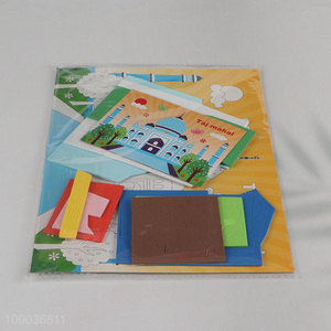 Good Quality 3D EVA Foam Sticker Puzzle Game Cartoon Taj Mahal Learning Toy