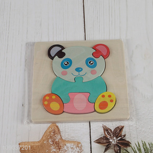 Online Wholesale Cartoon Panda Wooden Puzzle Educational Toys for Boys Girls