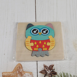 Hot Selling Cartoon Owl Wooden Puzzle Montessori Educational Learning Toys