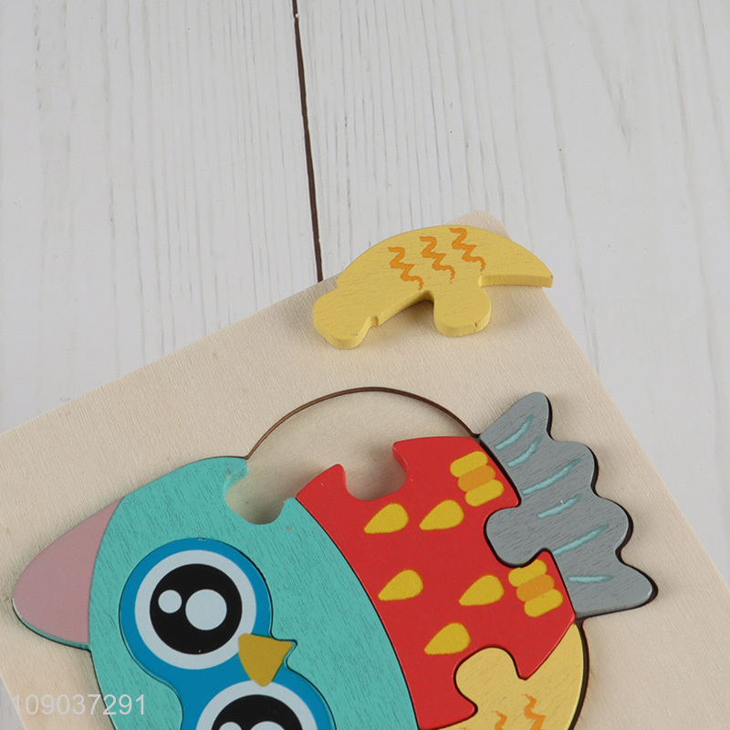 Hot Selling Cartoon Owl Wooden Puzzle Montessori Educational Learning Toys