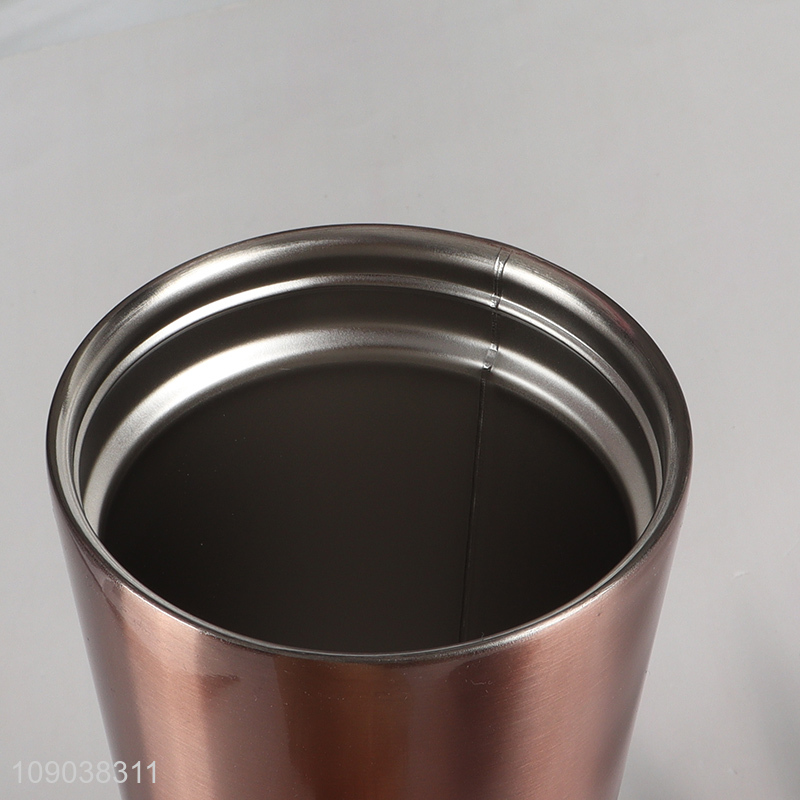 Hot Sale Double Wall Stainless Steel Vaccum Insulated Car Mug with Lid and Straw