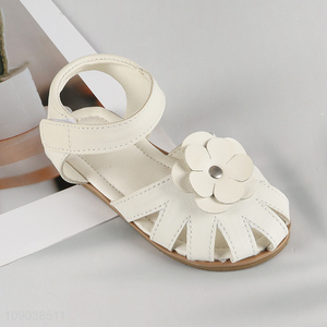 Hot Sale Baby Toddler Sandals Summer Sandals Flower Princess Flat Shoes