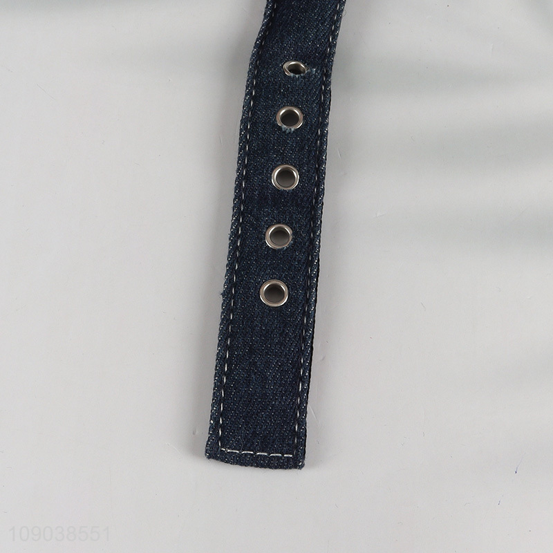 New Arrival Pet Collar Heavy Duty Adjustable Durable Denim Dog Collar