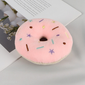 Hot Sale Donut Shaped Plush Pet Dog Toy Dog Chew Toy for Dog and Puppy