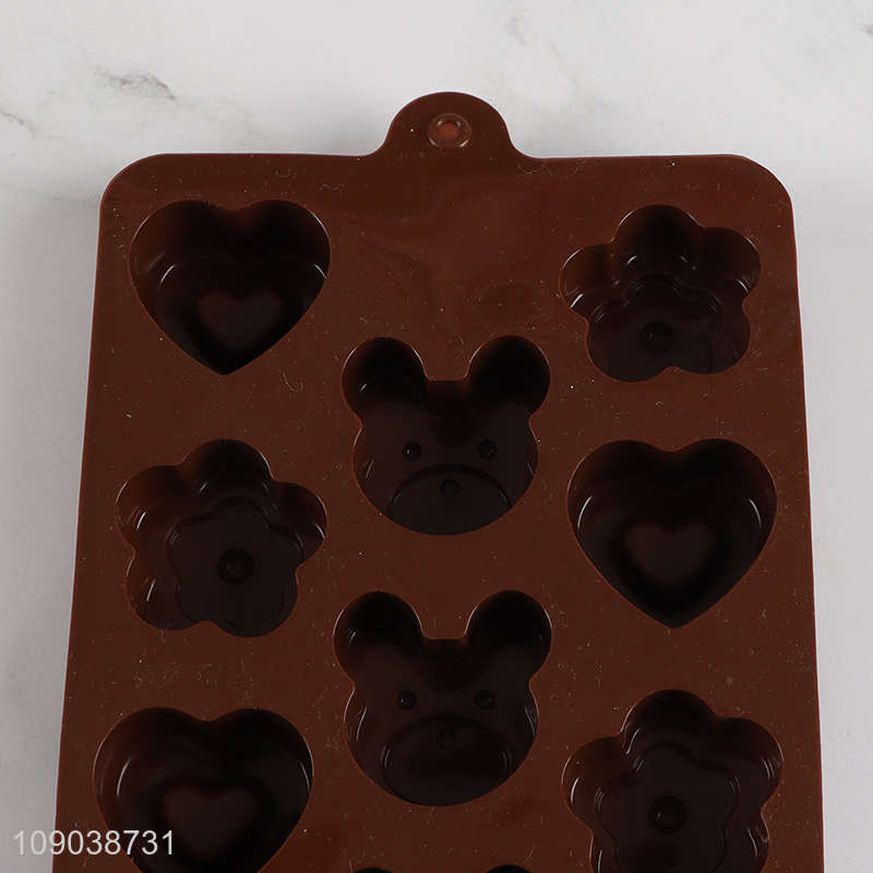 Hot Sale 14-Cavity Non-Stick Silicone Baking Molds for Chocolate Jello