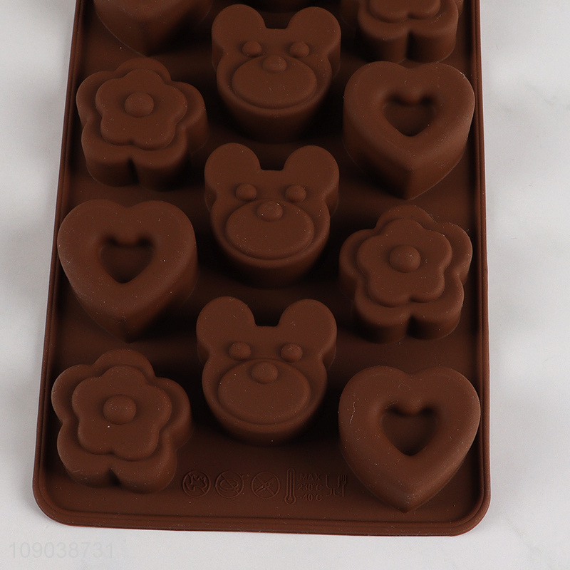 Hot Sale 14-Cavity Non-Stick Silicone Baking Molds for Chocolate Jello