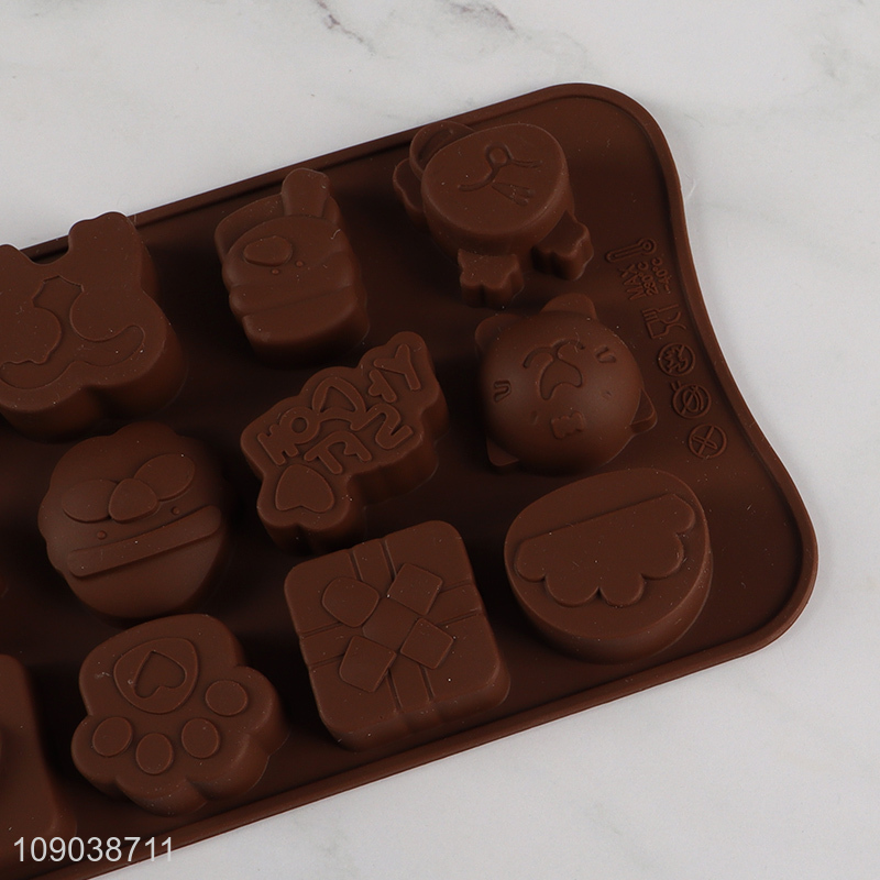 Online Wholesale 15-Cavity Silicone Chocolate Molds Baking Molds for Hard Candy