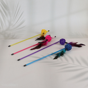 High Quality <em>Cat</em> Teaser Wand <em>Toy</em> <em>Cat</em> Feather <em>Toy</em> Interactive <em>Cat</em> <em>Toy</em>