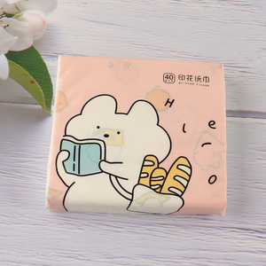 Top products printed portable wood pulp tissue facial tissue napkin