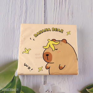 Top selling eco-friendly cartoon printed wood pulp facial tissue napkin