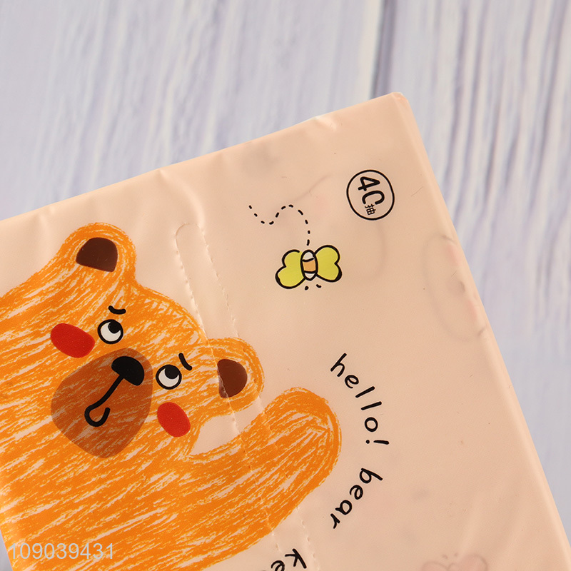 Best quality cartoon printed wood pulp facial tissue napkin skin-friendly napkin