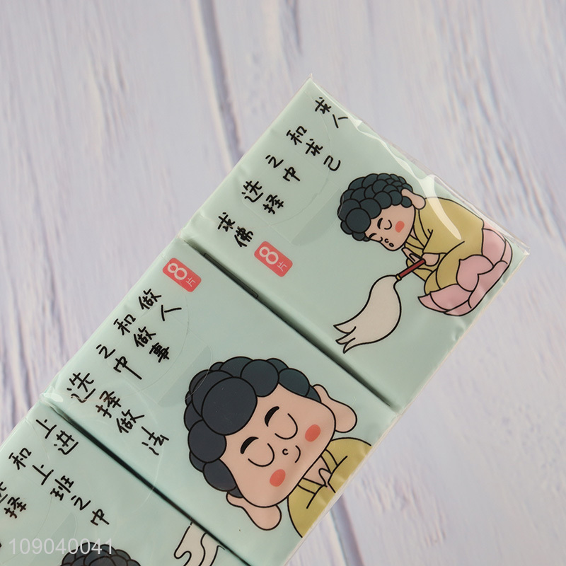 Online wholesale portable printed handkerchief tissue facial tissue