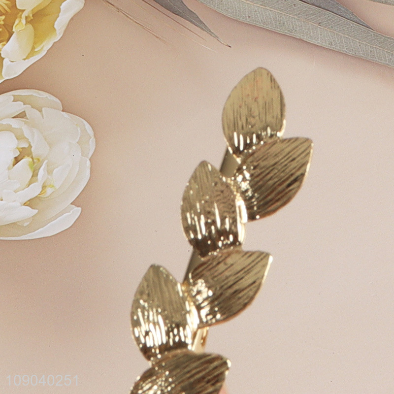 Factory Price Gold Metal Hair Clip Trendy Zinc Alloy Hair Accessories